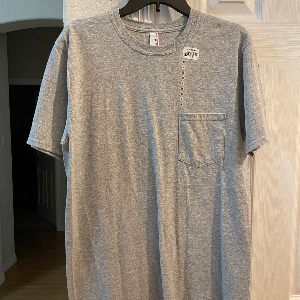 Anvil grey short sleeve tee shirt M
